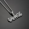 Necklace savage letter Pendant