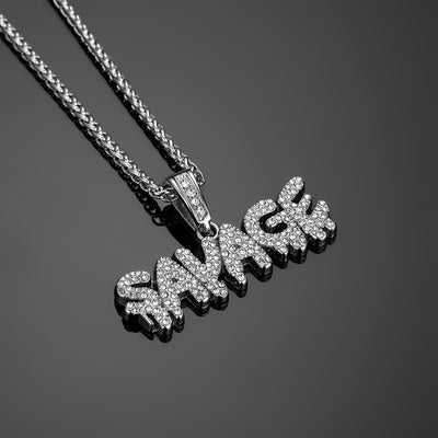 Necklace savage letter Pendant