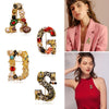 Fashionable pearl letters brooches and safety pins