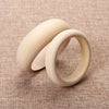 Unfinished Blank Wood Bangle Bracelets