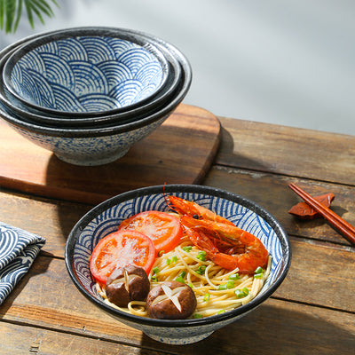 Noodles Bowl Sea Ripple Bamboo