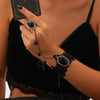 Black Diamond Finger Bracelet for Women