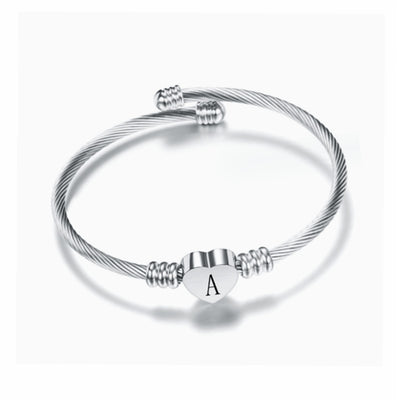 Letters Love Couple Open Bracelet