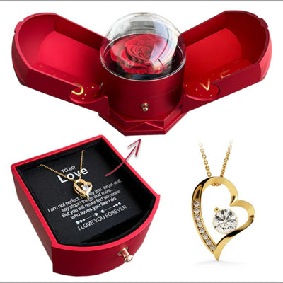 Valentine's Day necklace gift box