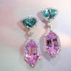 Imitation crystal long women's earrings