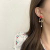 Bow cartoon character earrings