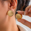 Double-sided scallop ear buckle