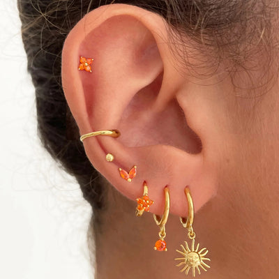 Retro Sun Earrings for Women