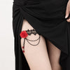 Sexy Red Rose Lace Leg Chain