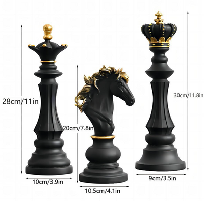 Chess resin ornaments wine cabinets