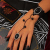 Black Diamond Finger Bracelet for Women