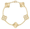 Four leaf clover bracelet for women