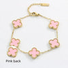 Four leaf clover bracelet for women