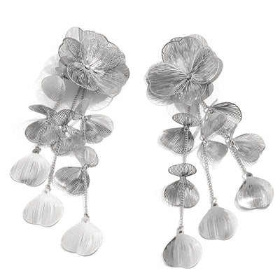 Fashionable Ginkgo leaf earrings ans rings