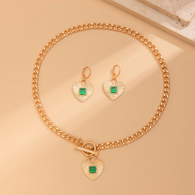 Luxury style pendant necklace set