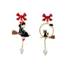 Bow cartoon character earrings