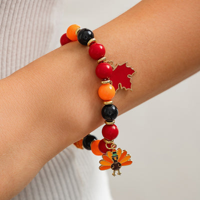 Maple Leaf Pendant Bracelet