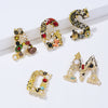 Fashionable pearl letters brooches and safety pins