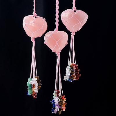 Pink Crystal Love Pendant