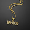 Necklace savage letter Pendant