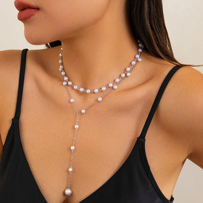 Fashionable pearl elegant necklace