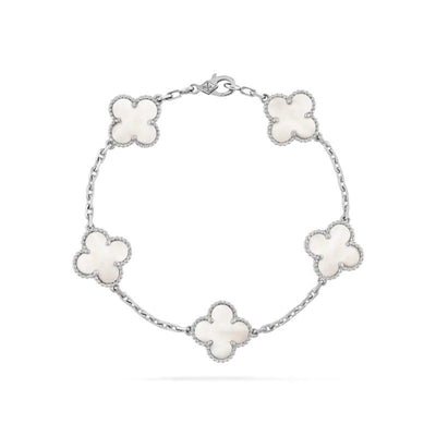 Four leaf clover bracelet for women