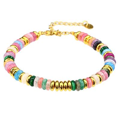 Dopamine colored natural bracelet for women