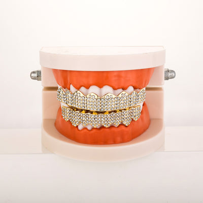 Full diamond hip hop tooth set