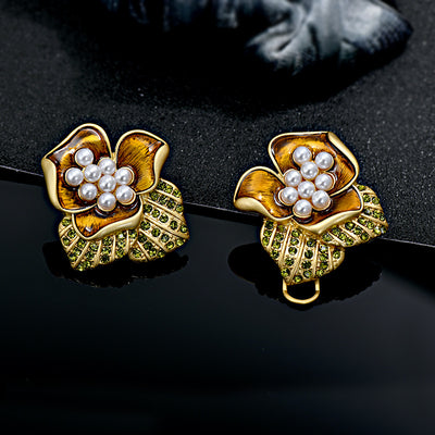 Rose Langlang Antique Flower Earring