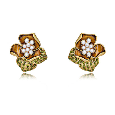 Rose Langlang Antique Flower Earring