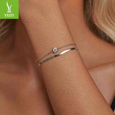 Luxury Mosang Diamond Double Layer Bracelet