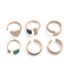 French retro luxury style ring set