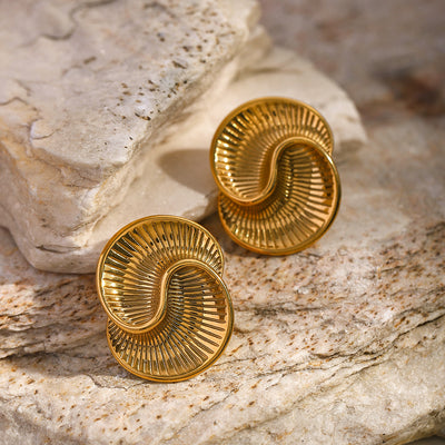 Spiral earrings for women