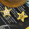 Vintage seaside vacation style starfish earrings