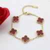 Four leaf clover bracelet for women