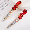 Long earrings with feminine temperament