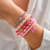 Sweet acrylic bracelet set