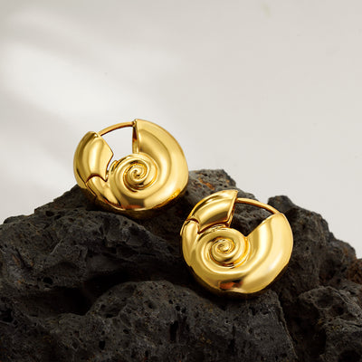 New novel design spiral ear buckle