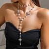 Cross Pearl Necklace