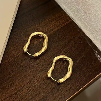 Irregular geometric ear buckles for women