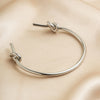 Double layered hollow knot opening bracelet for women