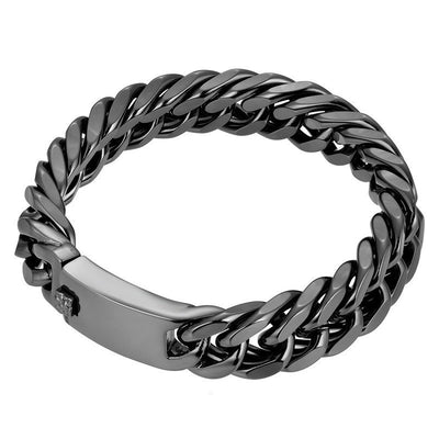 Men's double buckle bracelet