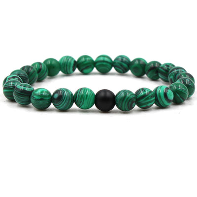 Malachite couple bracelet