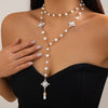 Cross Pearl Necklace