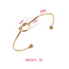 Heart knot opening bracelet