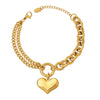 Cuban Chain Love Bracelet