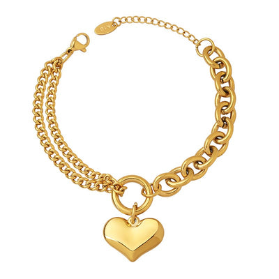 Cuban Chain Love Bracelet