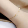 Four Round Mini Ruby Luxury Bracelet For Women