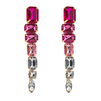 Long earrings with feminine temperament