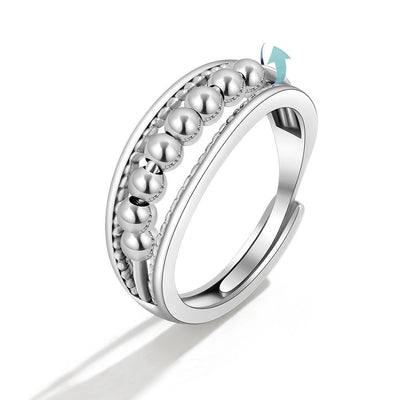 Rotatable index finger ring for women